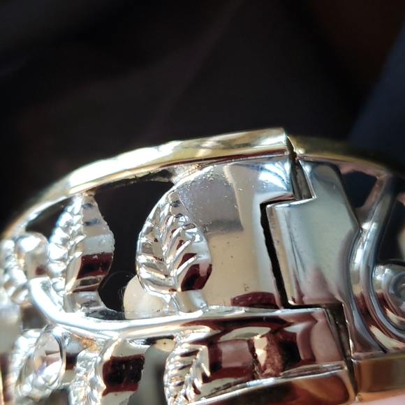 Collezio Two-tone Cuff Bracelet Watch - Picture 6 of 17